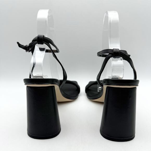 SAM EDELMAN Womens Kia Sandals Size 8 M Black Block Heel Strappy Leather NIB - Picture 10 of 13
